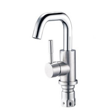 Змішувач UDIS нержавійки для умивальника (ручка збоку) SAP1-A090