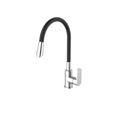 Змішувач Zegor для мийки гнучкий REICH-04KB /Латунь/sedal/neoprel/tucai