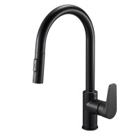 Змішувач Zegor для мийки EDN4-A166YB/чорний/2 режими