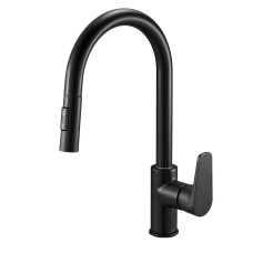 Змішувач Zegor для мийки EDN4-A166YB/чорний/2 режими