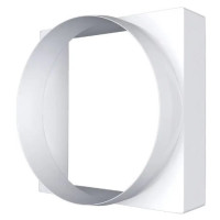 Перехід квадрат 90хØ100мм круг (білий)