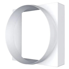 Перехід квадрат 90хØ100мм круг (білий)