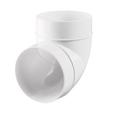 Коліно 90° Ø100мм. для пластикових повітроводів