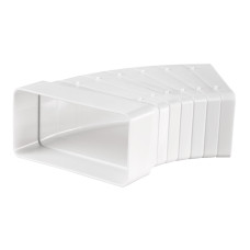 Коліно горизонтальне різнокутове 60x204мм.