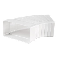 Коліно горизонтальне (різнокутове) 55x110мм.