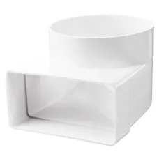 Коліно кругле плоcке. каналу 60x204xØ150 мм.