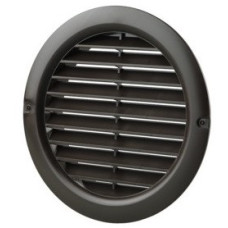 Решітка вентиляційна (VENTS) Ø100 чорна (з москітною сіткою)