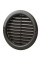 Решітка вентиляційна (VENTS) Ø100 чорна (з москітною сіткою)