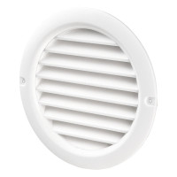 Решітка вентиляційна (VENTS) Ø100 біла (з жалюзі)