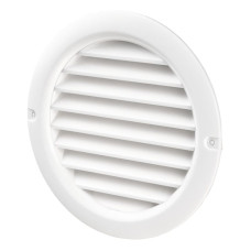 Решітка вентиляційна (VENTS) Ø100 біла (з жалюзі)