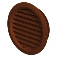 Решітка вентиляційна (VENTS) Ø100 коричнева (з жалюзі)