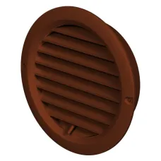 Решітка вентиляційна (VENTS) Ø100 коричнева (з жалюзі)