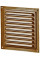 Решітка вентиляційна (VENTS) 150х150 мм коричнева (металева)