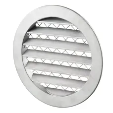 Решітка вентиляційна VENTS 250 біла/металева