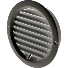 Решітка вентиляційна (VENTS) Ø100 чорна (з жалюзі)