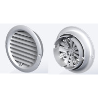 Решітка вентиляційна (VENTS) Ø150 біла (редукція, жалюзі)