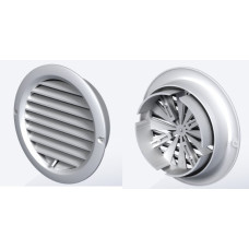 Решітка вентиляційна (VENTS) Ø150 біла (редукція, жалюзі)