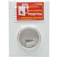 Решітка вентеляційна (Двайсен) 180x250 Ø100мм.(Жалюзі)