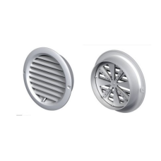 Решітка вентиляційна (VENTS) Ø125 біла (з жалюзі)