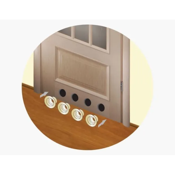 Решітка дверна "VENTS" 50мм коричнева