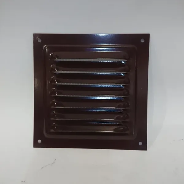Решітка вентиляційна (VENTS) 125х125 мм коричнева (металева)