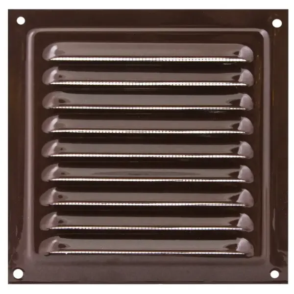 Решітка вентиляційна VENTS 200 коричнева/металева