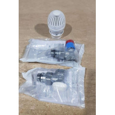 Комплект кутовий (2 крана+термоголовка)/в пакеті