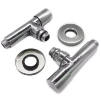 Комплект радіаторних кранів 1/2 /ХРОМ/довгі