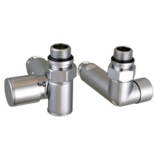 Набір вентильних кутових кранів з американкою 1/2/ХРОМ SOLOMON