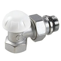 Кутовий відсічний клапан, хром.,з різьбовим з'єднаннями 1/2