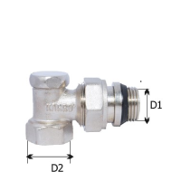 Кран радіаторний 1/2 КУТ /відсік/нижній