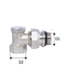 Кран радіаторний 1/2 КУТ /відсік/нижній