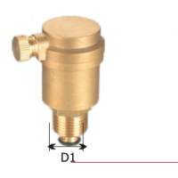 Авторозповітрювач латунний 1/2 /бок вих з клап