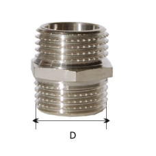 Ніпель KARRO 1/2" ЗЗ (жовтий)