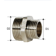 Ніпель KARRO 1/2 - 3/8" ЗЗ (жовтий)