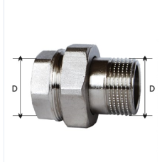 Згін-американка прямий нікель 3/4
