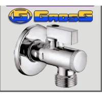 GROSS Кран кутовий кульовий з фільтром 1/2"х1/2"