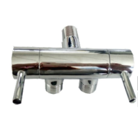 KARRO Кран кутови кульовий 1/2"х1/2 на 2 виходи