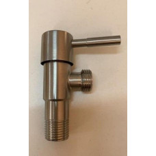 SOLONE Кран кутовий нерж 1/2"х1/2"