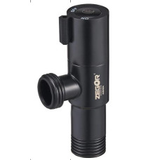 ZEGOR Кран кутовий чорний 1/2"х1/2"