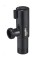 ZEGOR Кран кутовий чорний 1/2"х1/2" DF-7022YB