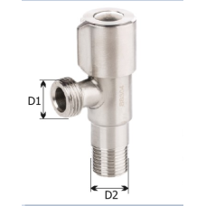 KARRO Кран кутовий нержавійка 1/2"х3/4"