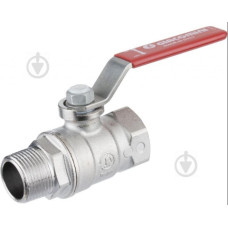 Кран шаровий 1/2 вз (червона ручка)