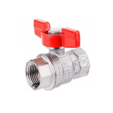 Кран шаровий 1/2 вв (червоний метелик)