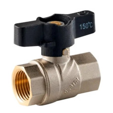 Кран шаровий 1/2"ВВ ZEGOR PRO/чорний метелик PN50