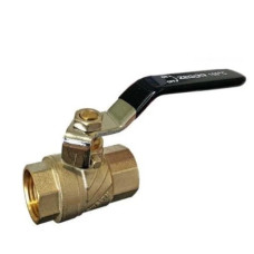 Кран шаровий 1/2"ВВ ручка ZEGOR PRO/чорна ручка PN50