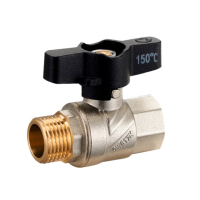 Кран шаровий 1"ВЗ ZEGOR PRO/чорний метелик PN50