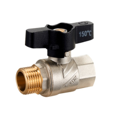 Кран шаровий 1"ВЗ ZEGOR PRO/чорний метелик PN50