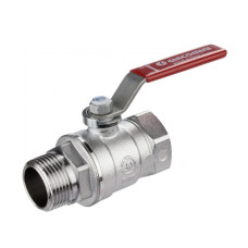 Кран шаровий 1 вн (червона ручка)