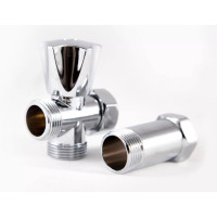 Кран магістральний 3/4*3/4*3/4 з гайкою і подовжувачем